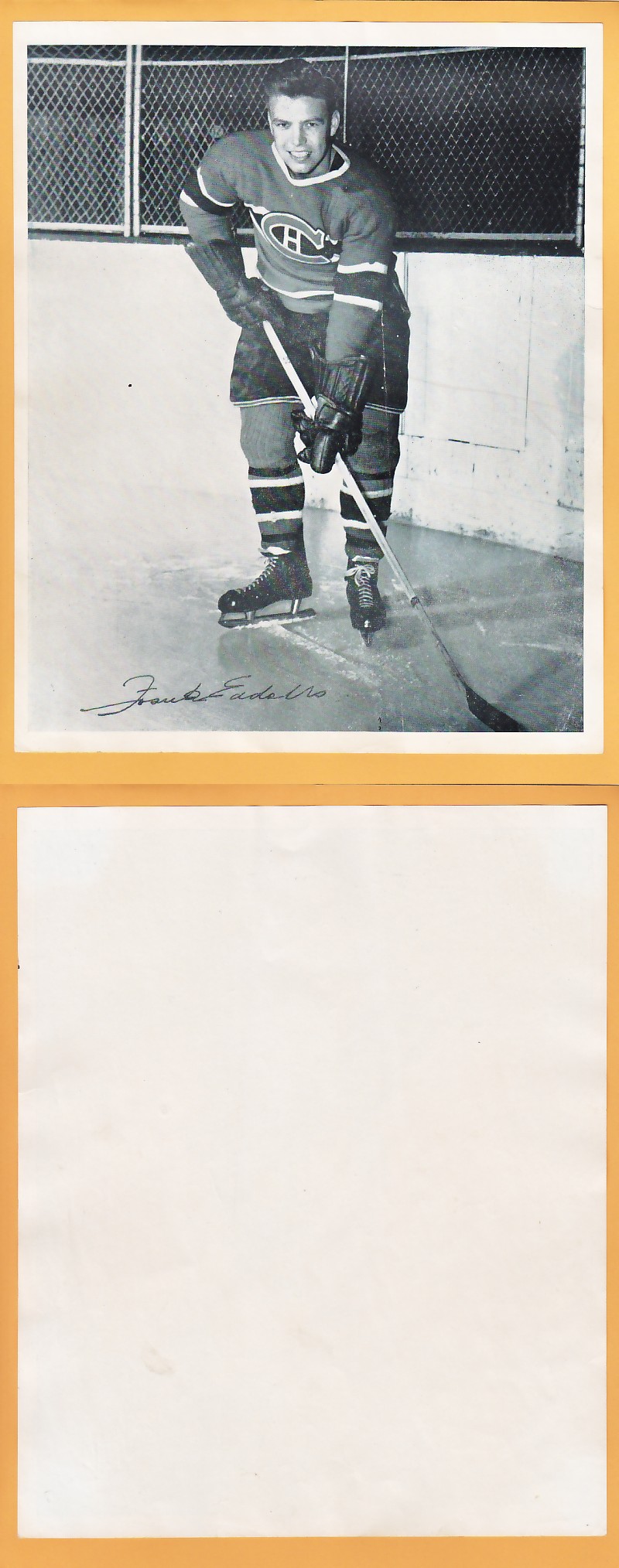 1945-54 QUAKER OATS PHOTO FRANK EDDOLLS photo